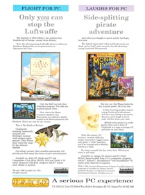 Monkey Island 2: LeChuck's Revenge - Advertisement Flyer - Front (United Kingdom) - 1639x2200