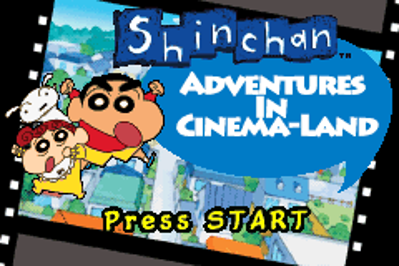 Crayon Shin-Chan: Arashi o Yobu Cinema-Land no Daibouken! - Screenshot - Game Title (United States) - 240x160