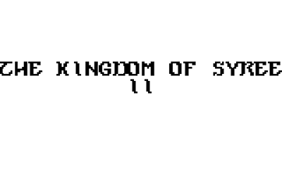 The Kingdom of Syree II: Black Magic - Screenshot - Game Title (World) - 320x200
