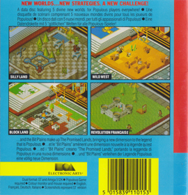 Populous & the Promised Lands - Box - Back (Europe) - 653x679