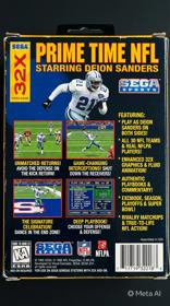 Prime Time NFL Starring Deion Sanders - Box - Back (North America) - 768x1376