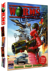 Worms: Reinforcements  - Box - 3D (United Kingdom) - 852x1245