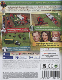 Farming Simulator 14 - Box - Back (Germany) - 379x485