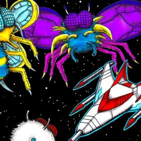 Galaga 2 - Fanart - Background (World) - 1024x1024