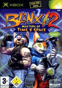 Blinx 2: Masters of Time & Space - Box - Front (Germany) - 600x851