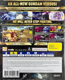 Gundam Versus - Box - Back (Oceania) - 868x1072