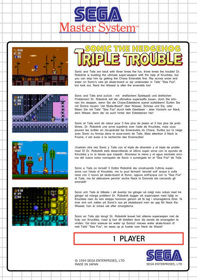 Sonic the Hedgehog: Triple Trouble - Box - Back (World) - 546x776