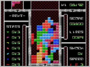 Kralizec Tetris - Screenshot - Gameplay (World) - 256x192