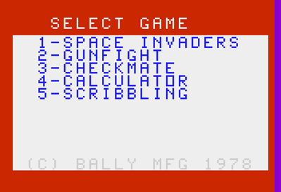 Space Invaders - Screenshot - Game Select (North America) - 352x240
