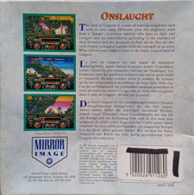 Onslaught (Hewson) - Box - Back (Europe) - 736x740
