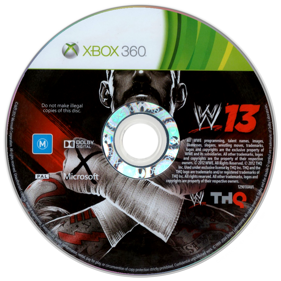 WWE '13 - Disc (Europe) - 900x900