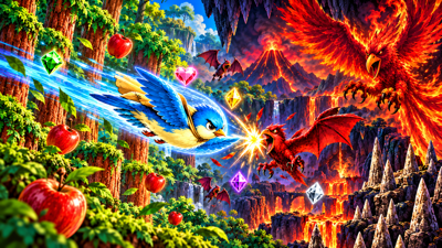 A Sparrow Goes Flapping - Fanart - Background (World) - 1920x1080