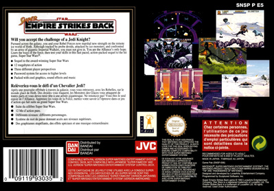 Super Star Wars: The Empire Strikes Back - Box - Back (France) - 2478x1728