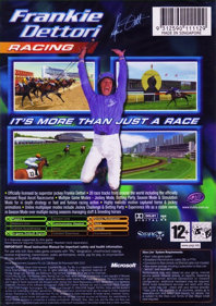 Frankie Dettori Racing  - Box - Back (Europe) - 917x1300