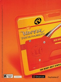 Unreal Tournament - Advertisement Flyer - Front (United States) - 1631x2200