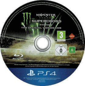 Monster Energy Supercross: The Official Videogame - Disc (World) - 789x797