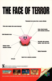 Kirby 64: The Crystal Shards - Advertisement Flyer - Front (North America) - 918x1422