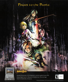 Golden Sun - Advertisement Flyer - Front (United States) - 1835x2200