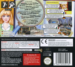 Nancy Drew: The Deadly Secret of Olde World Park - Box - Back (Europe) - 756x681