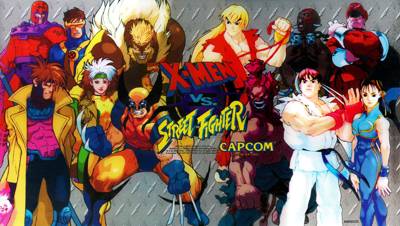 X-Men vs. Street Fighter - Arcade - Marquee (United States) - 3200x1810