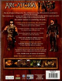 Arcatera: The Dark Brotherhood - Box - Back (United Kingdom) - 619x800
