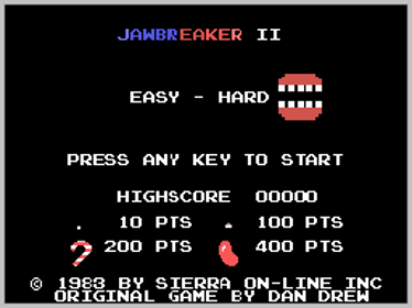 Jaw Breaker II - Screenshot - Game Select (World) - 256x192