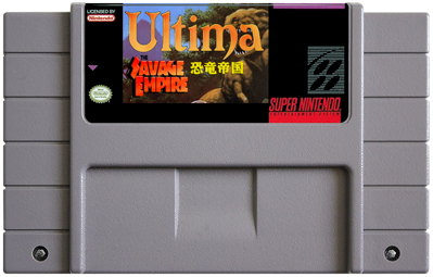 Ultima: Kyouryuu Teikoku: The Savage Empire - Fanart - Cart - Front (North America) - 811x518