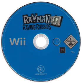 Rayman: Raving Rabbids: TV Party - Disc (Europe) - 3181x3205