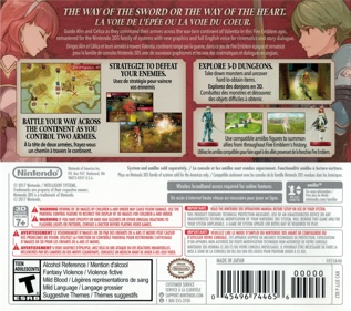 Fire Emblem Echoes: Shadows of Valentia - Box - Back (Canada) - 1400x1240