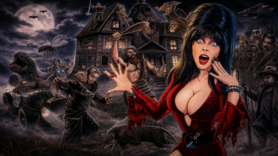 Elvira's Party House of Horrors: Blood Red Kiss Edition - Fanart - Background (World) - 1672x941
