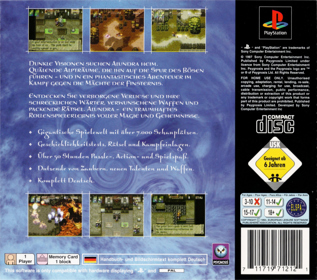 Alundra - Box - Back (Germany) - 1630x1442