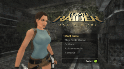 Tomb Raider: Anniversary - Screenshot - Game Select (World) - 1280x720
