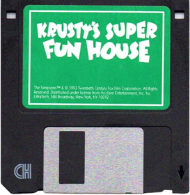 Krusty's Fun House - Disc (United States) - 493x506