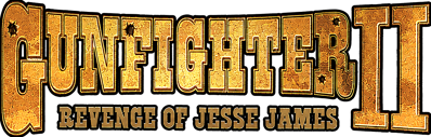 Gunfighter II: Revenge of Jesse James - Clear Logo (Europe) - 1200x383