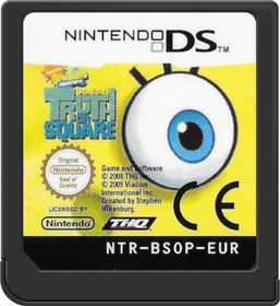 SpongeBob's Truth or Square - Cart - Front (Europe) - 517x564