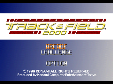 International Track & Field 2000 - Screenshot - Game Title (North America) - 640x480