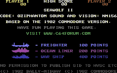Seawolf II - Screenshot - Game Title (World) - 320x200