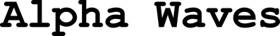 Alpha Waves - Clear Logo (Europe) - 3450x443
