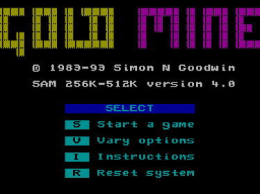 Gold Mine - Screenshot - Game Select (Europe) - 512x384