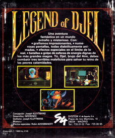 Legend of Djel - Box - Back (Spain) - 1742x2105