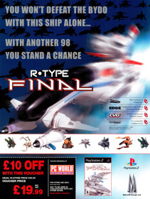 R-Type Final - Advertisement Flyer - Front (United Kingdom) - 1655x2200