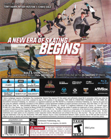 Tony Hawk's Pro Skater 5 - Box - Back (North America) - 641x800