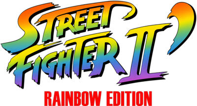 Street Fighter II': Rainbow Edition - Clear Logo (World) - 1920x1037
