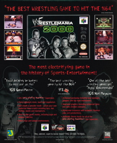 WWF WrestleMania 2000 - Advertisement Flyer - Front (United Kingdom) - 1803x2199