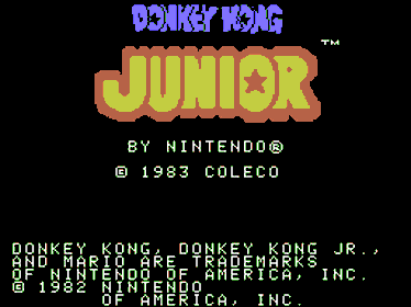 Donkey Kong Jr. - Screenshot - Game Title (North America) - 256x192