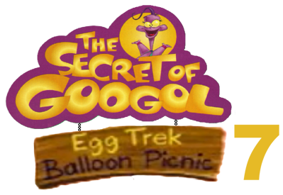 Secret of Googol 7: Eggs All Around: Egg Trek: Balloon Picnic - Clear Logo (North America) - 986x679