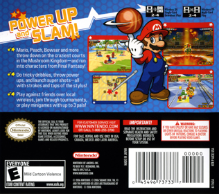 Mario Hoops 3 on 3 - Box - Back (North America) - 1545x1370