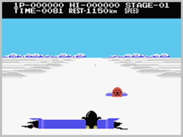 Antarctic Adventure - Screenshot - Gameplay (World) - 256x192