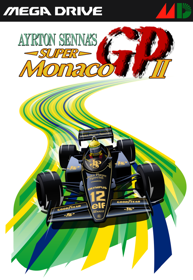Ayrton Senna's Super Monaco GP II - Fanart - Box - Front (North America) - 490x710