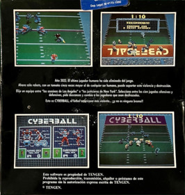 Cyberball - Box - Back (Spain) - 975x1027